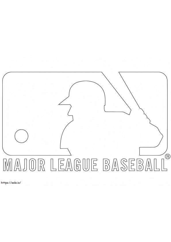logotipo da MLB para colorir