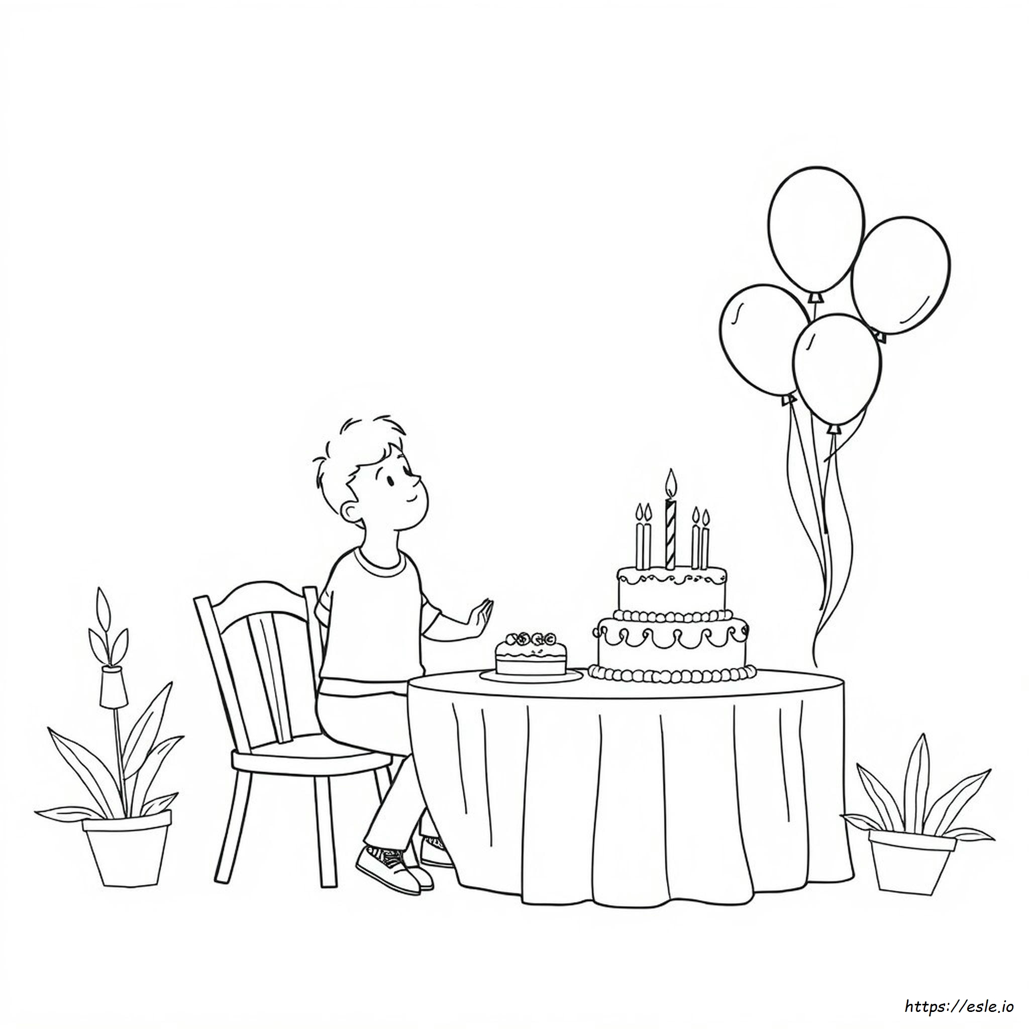 Pagina Da Colorare Buon Compleanno Adulti