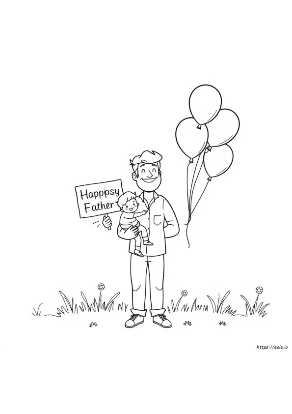 Happy Fathers Day Coloring Pages Pdf