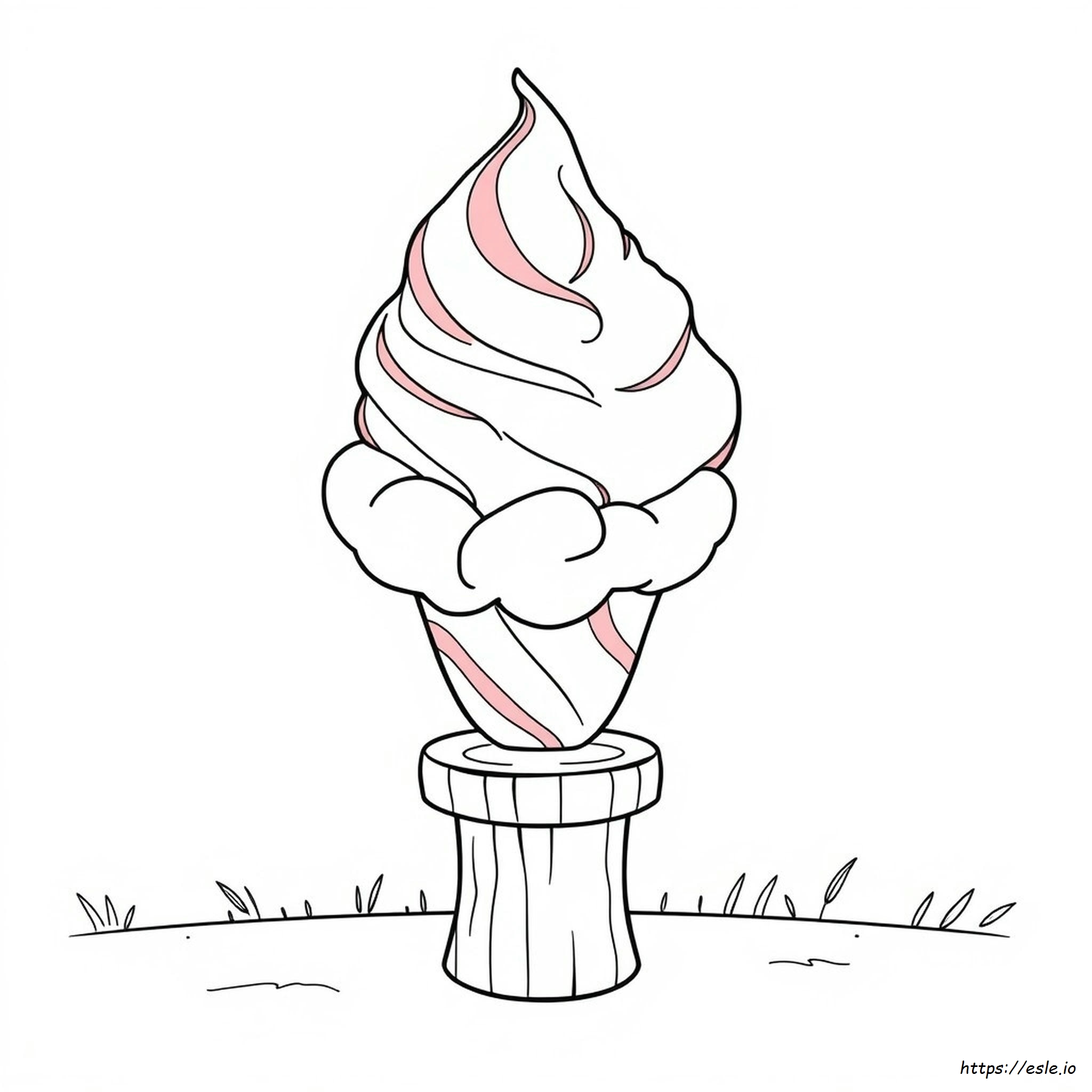 Printable Cotton Candy Coloring Page