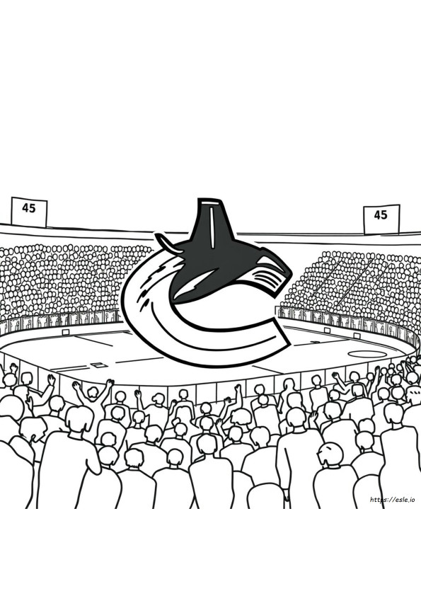 Logo Canucks De Colorat