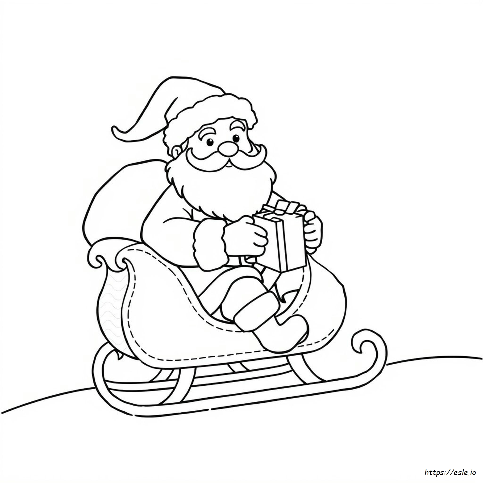 Kerstman Kerstmuts Kerst Steek Kleurplaten kleurplaat