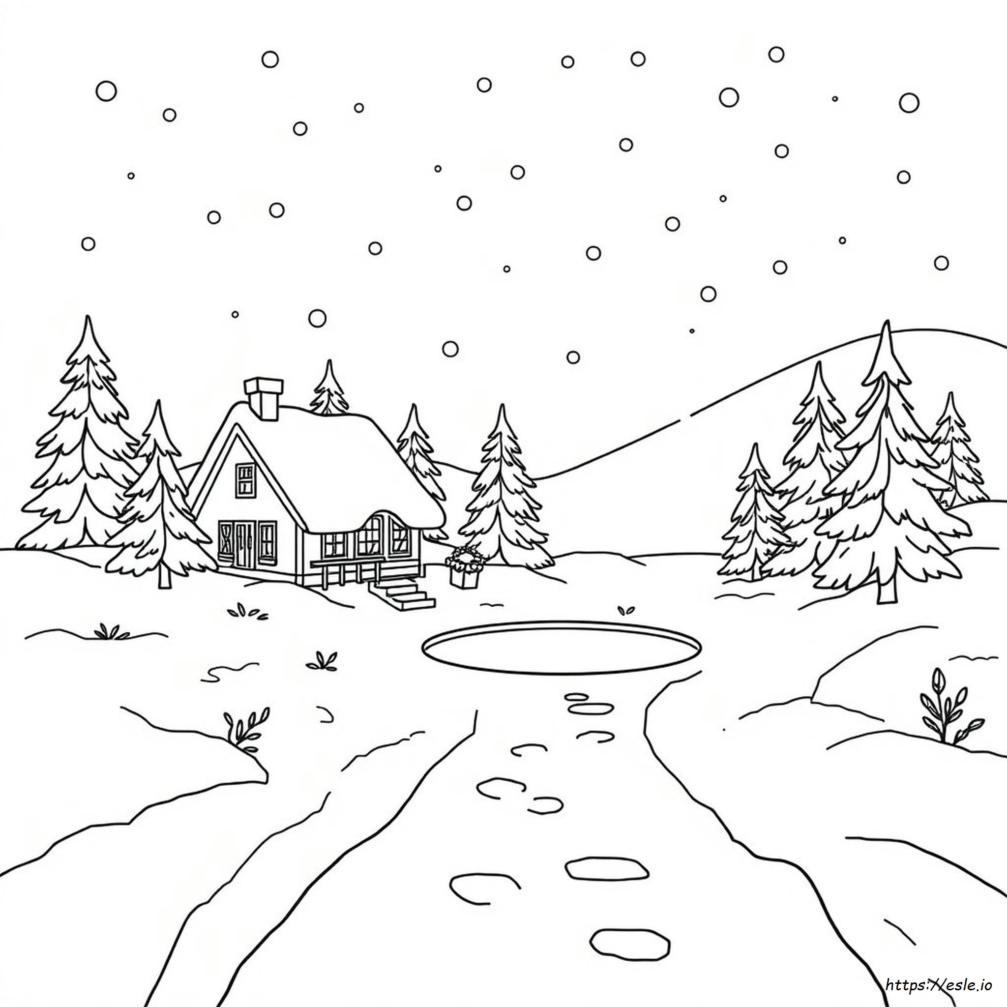 Coloring Pages Of Winter Wonderland