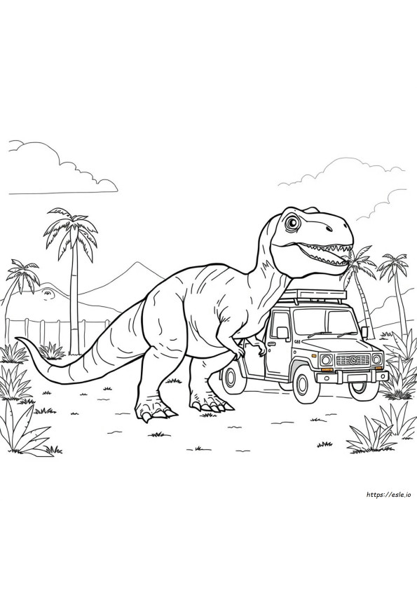 Coloriage Carnotaurus Jurassic World