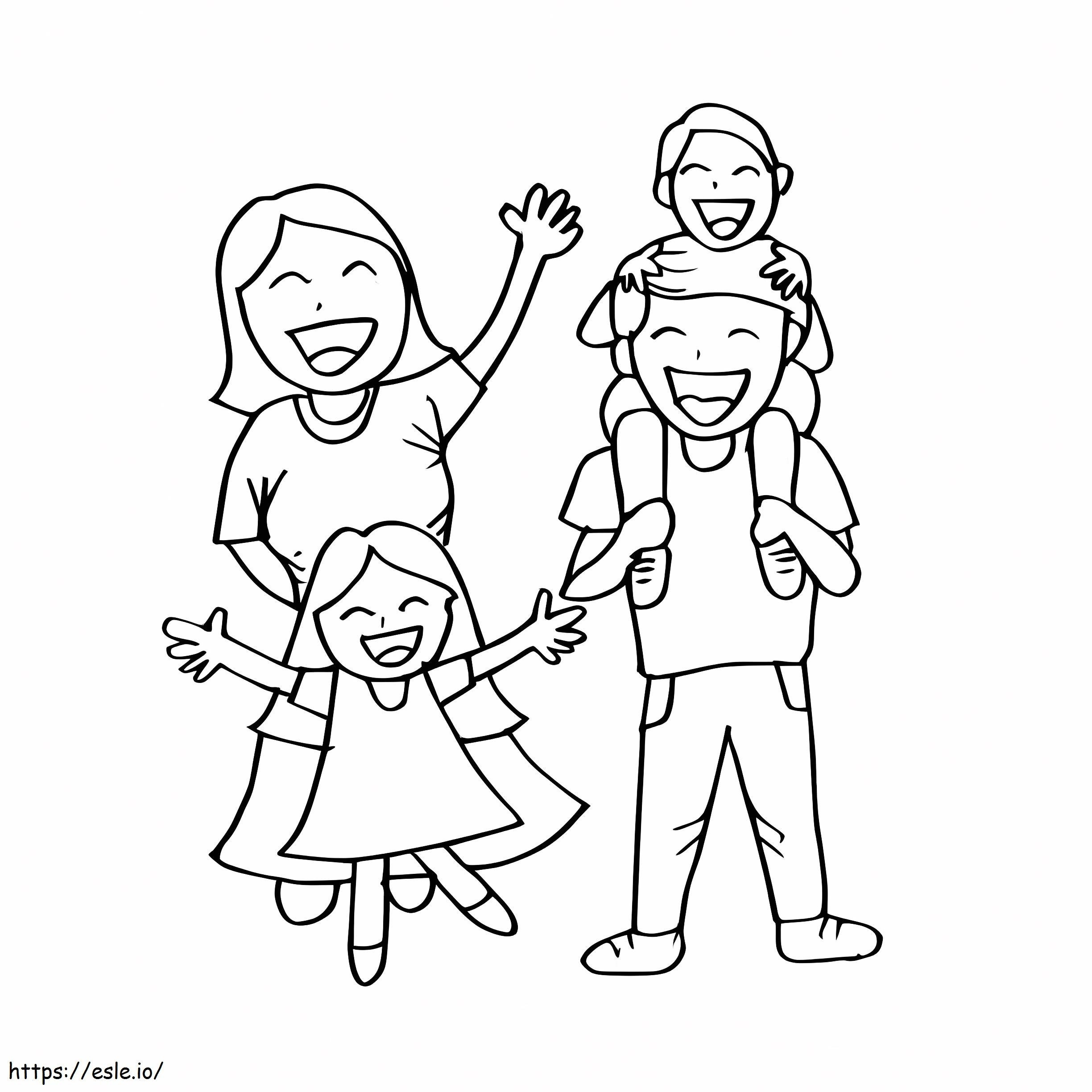 Good Family coloring page