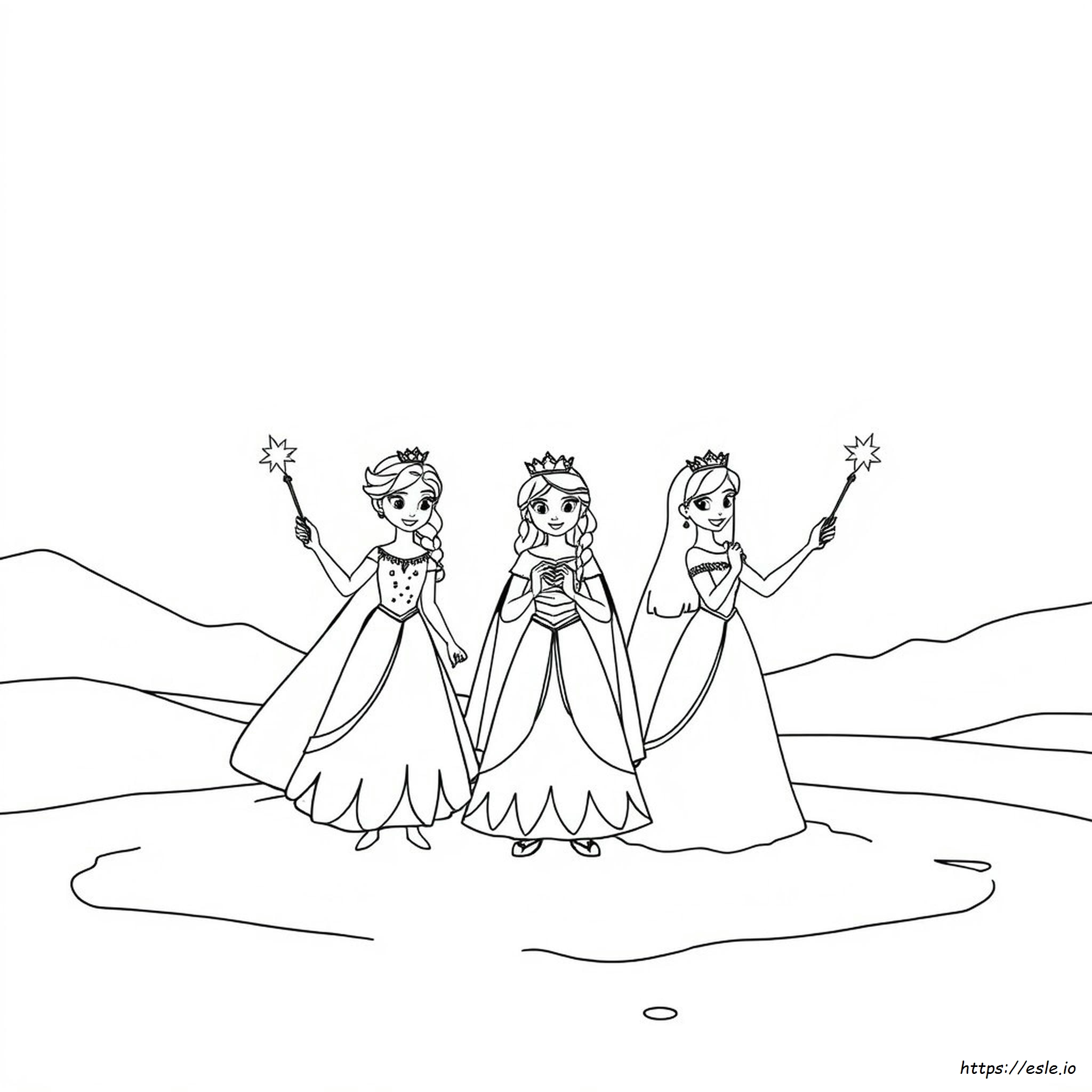 Frozen Coloring Pages Princesas Para Colorear Frozen