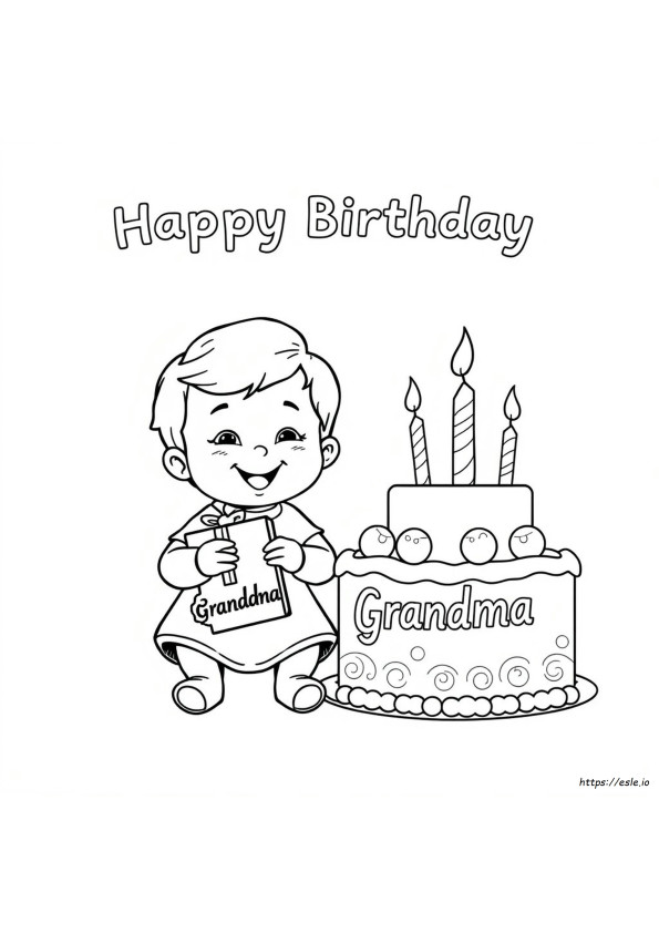 Süße Alles Gute Zum Geburtstag Oma Ausmalbilder Zum Ausdrucken