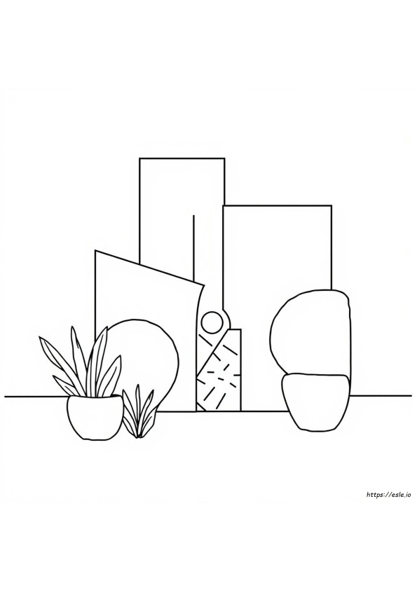 Láminas De Cubismo Para Colorear
