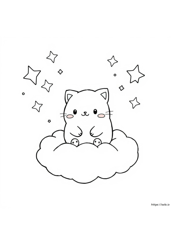 Coloriage Squishmallow Chat