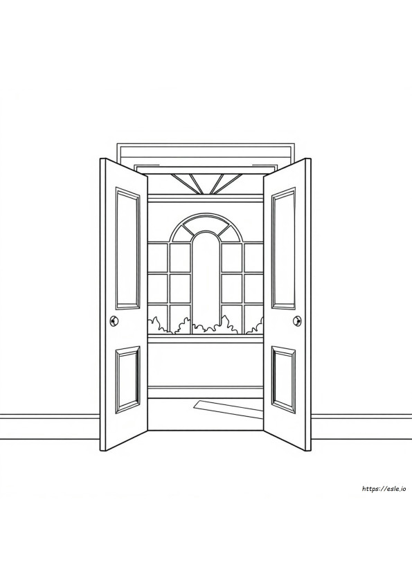 Disegni Di Porte Da Colorare