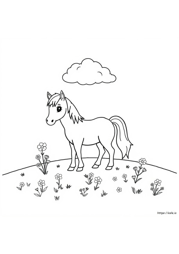 Coloring Page Of A Pony