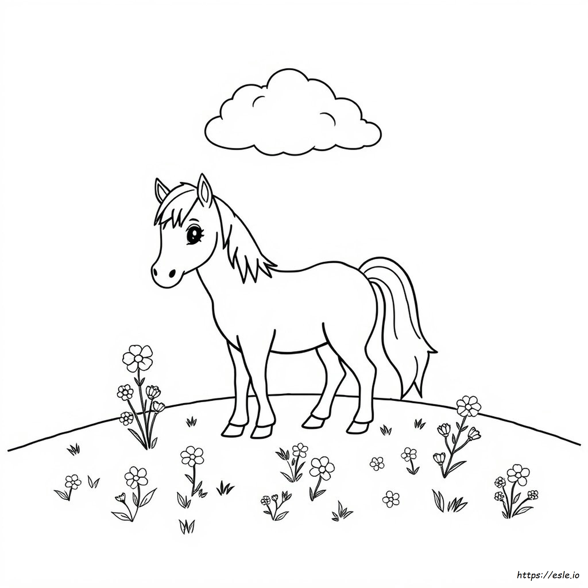 Coloring Page Of A Pony