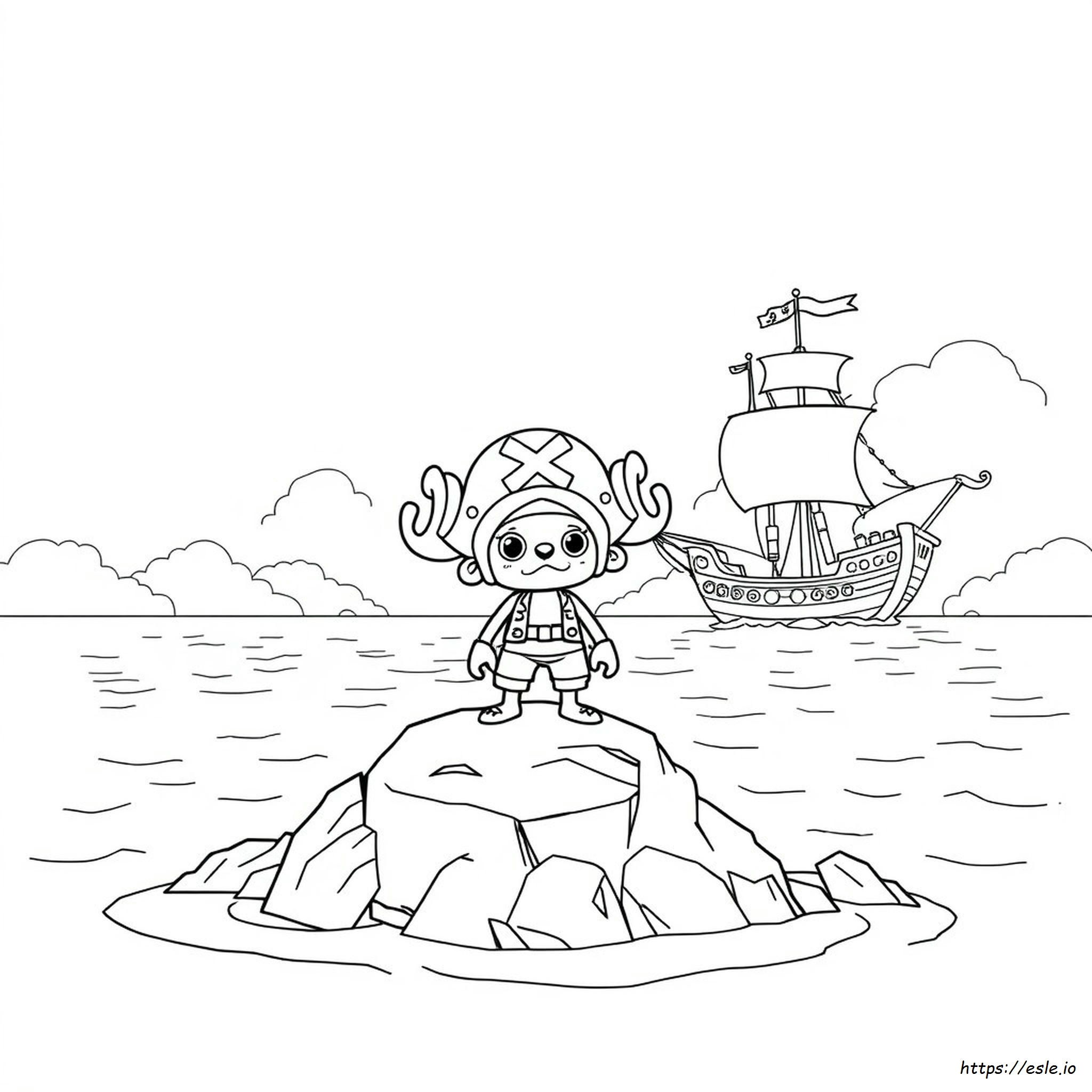 Chopper One Piece Coloring Page