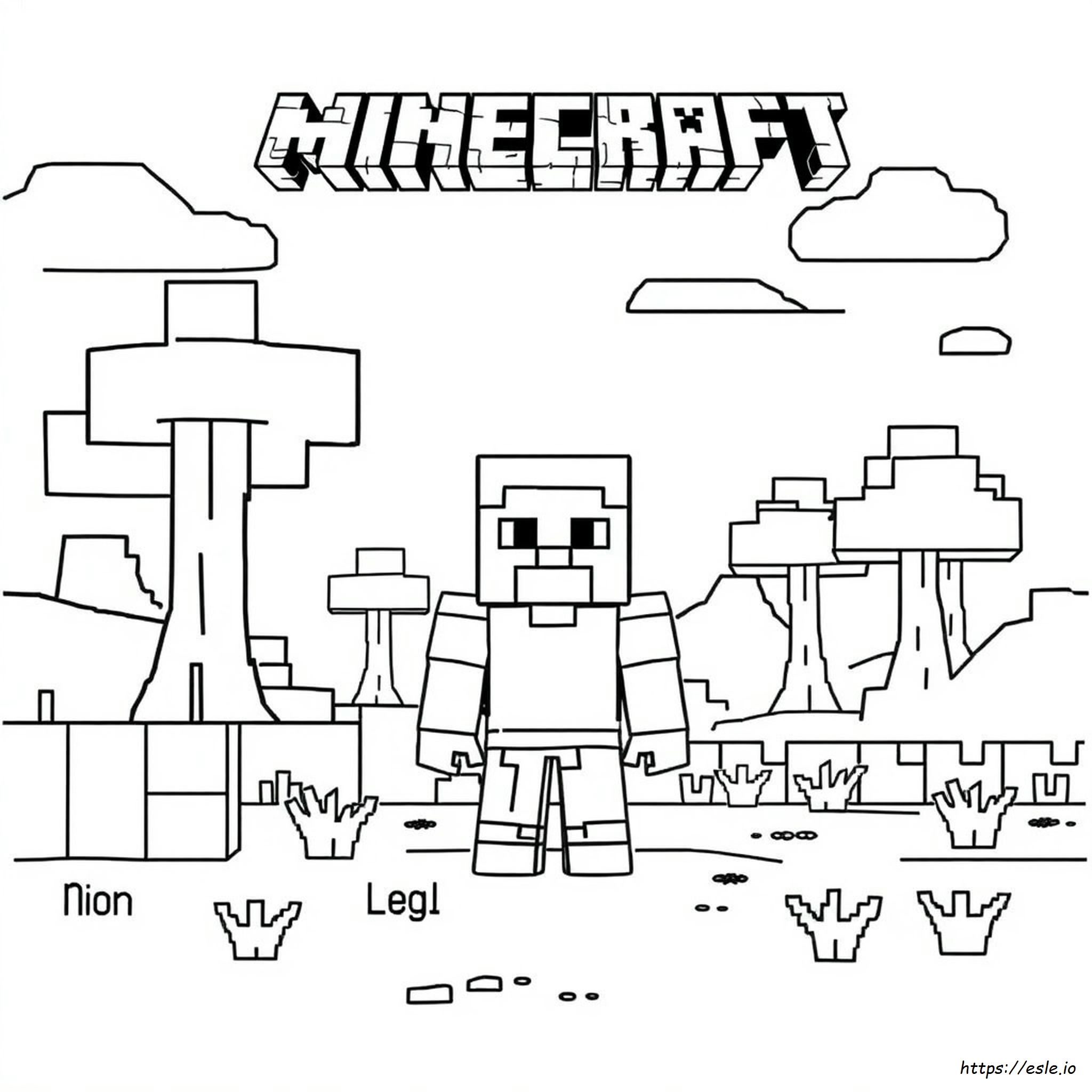 Free Minecraft Coloring Pages
