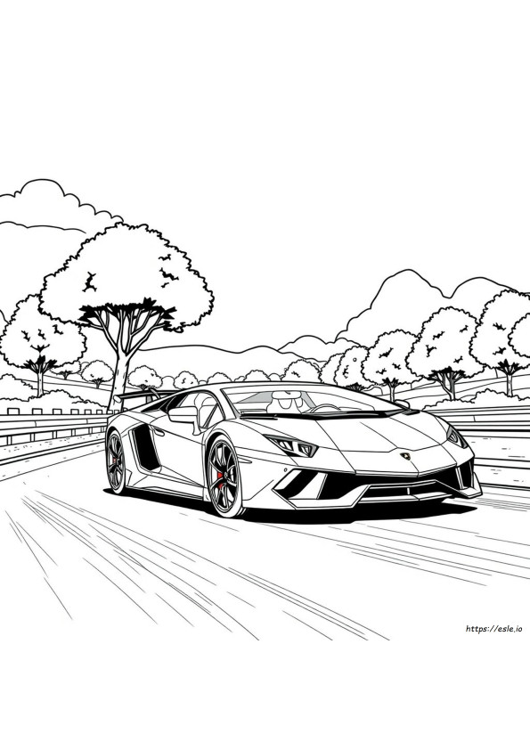 Kolorowanka Lamborghini