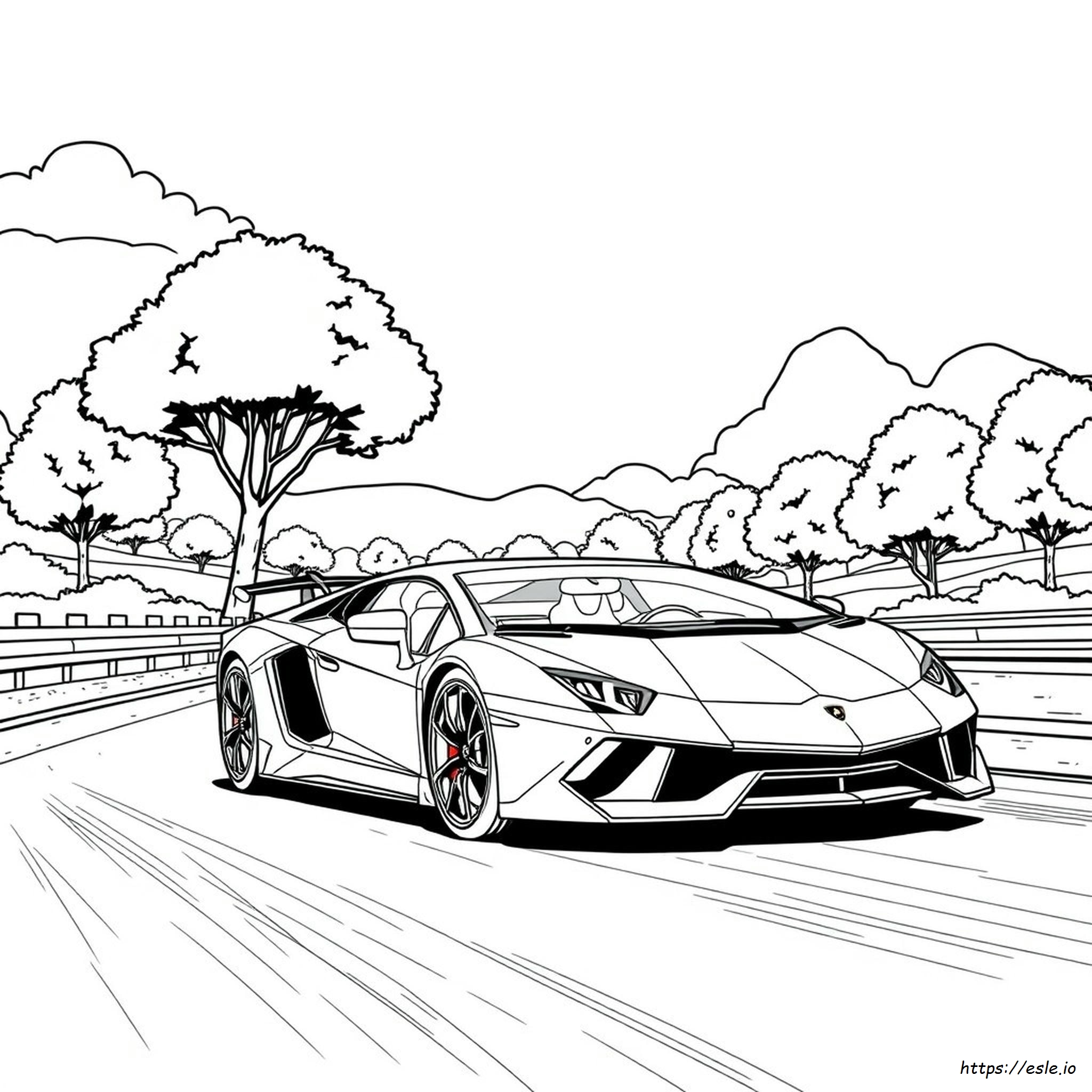 Lamborghini Kleurplaten kleurplaat