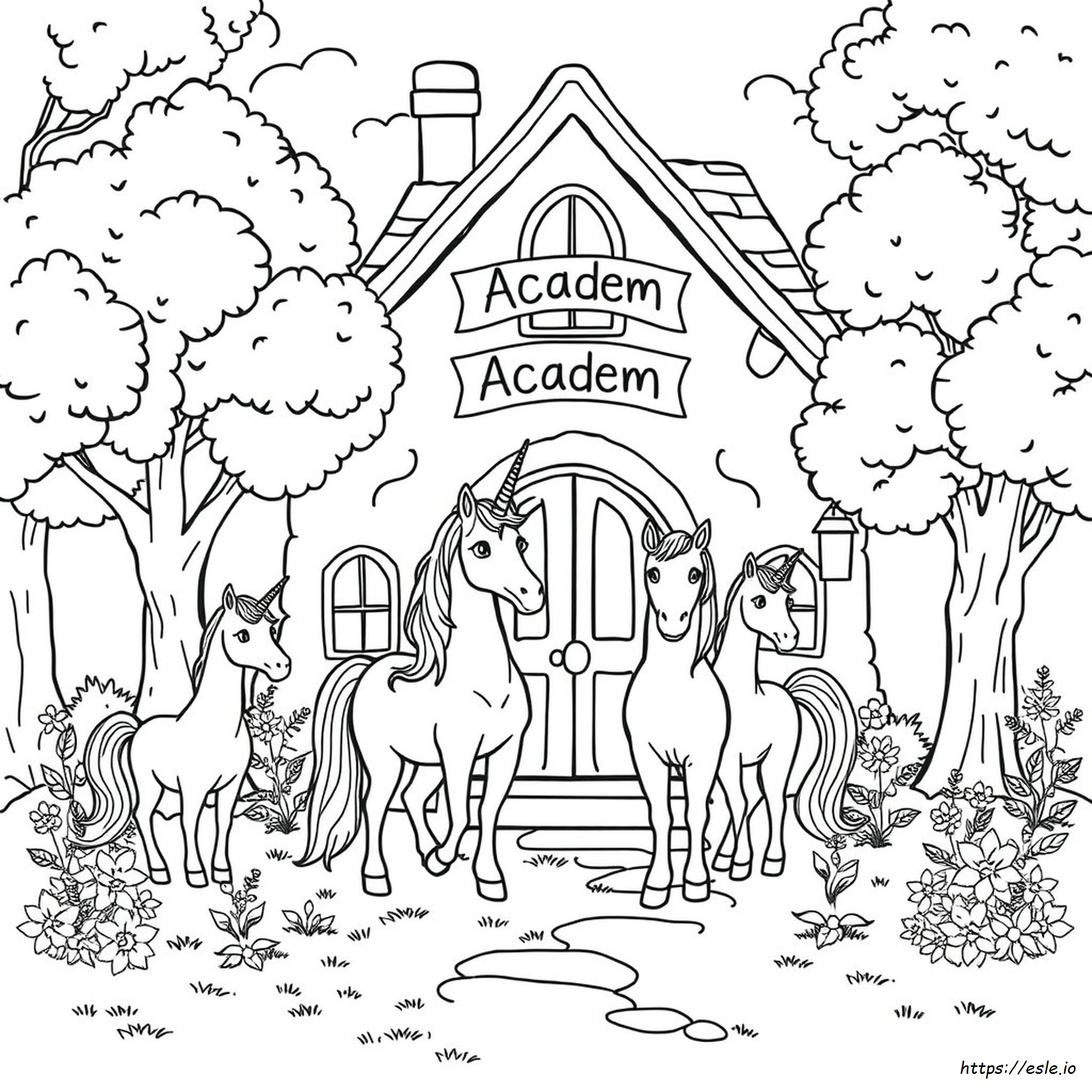Fogli Da Colorare Accademia Degli Unicorni