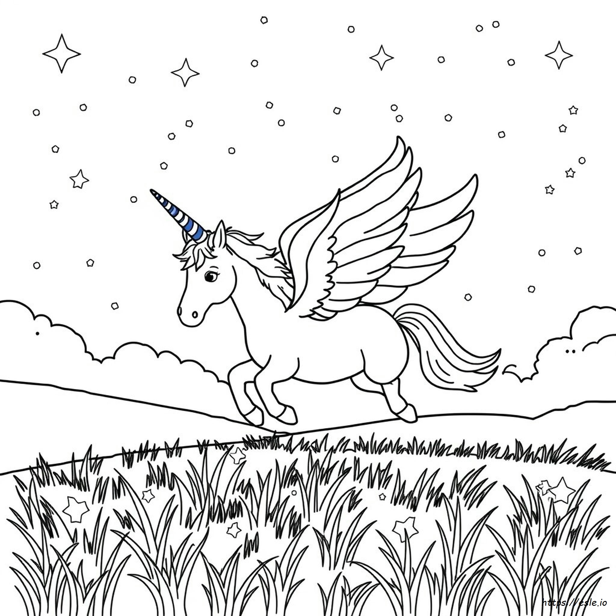 Unicorno Alato Da Colorare