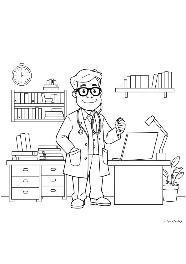 Coloriage Docteur