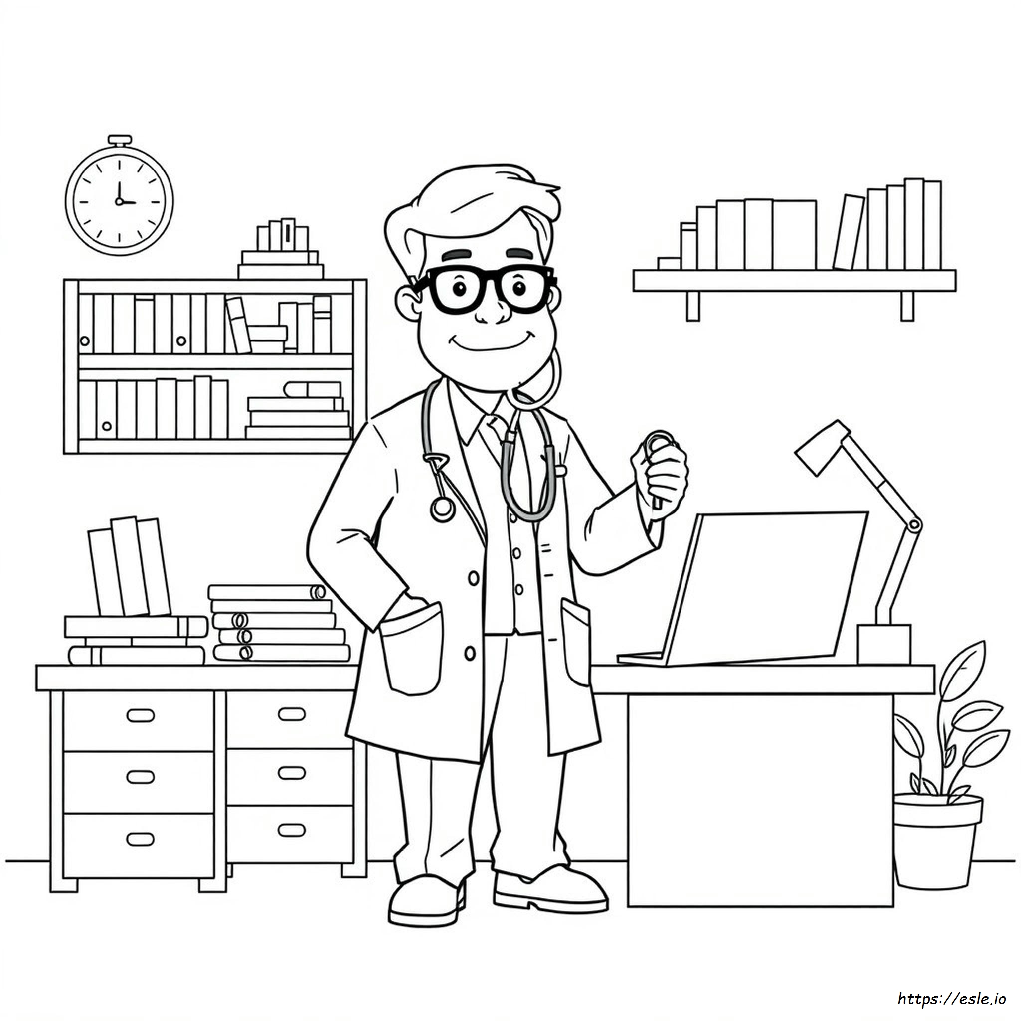 Coloring Picture Of Doctor