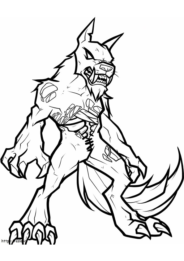 Untoter Werwolf ausmalbilder