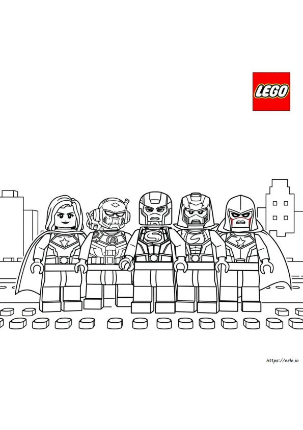 Lego Marvel Avengers Para Colorear
