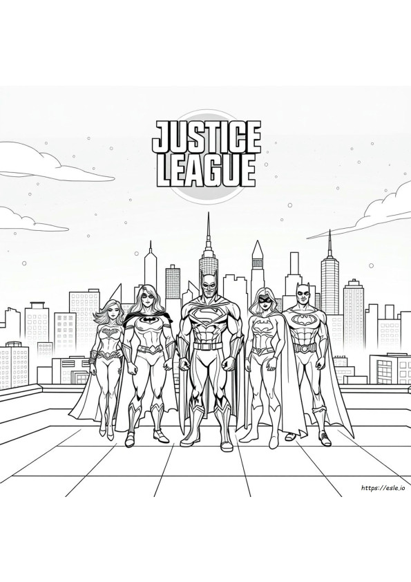 Justice League Unlimited Coloring Pages
