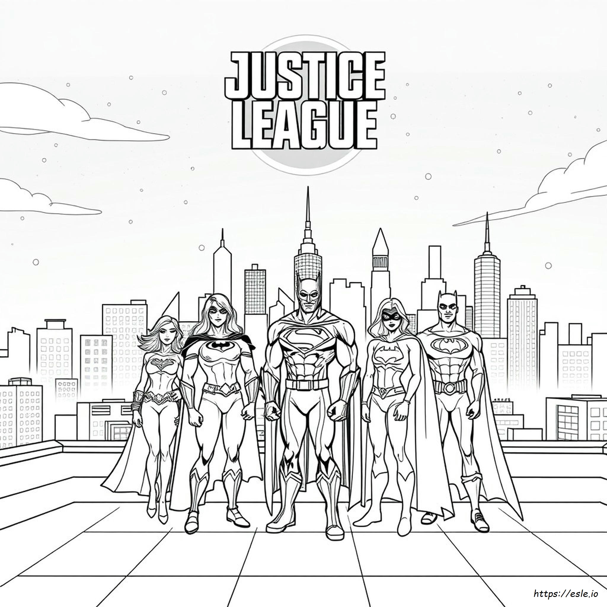 Justice League Unlimited Coloring Pages
