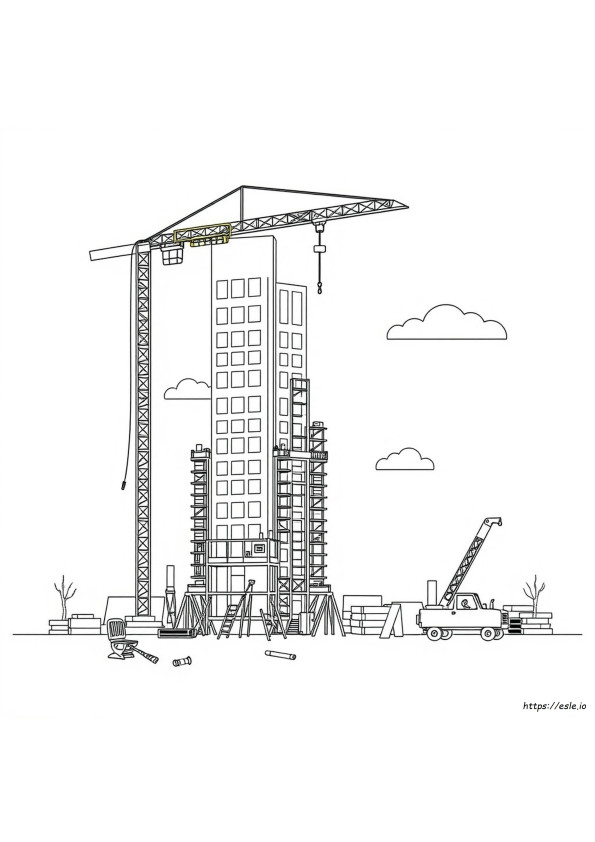 Bouw Kleurplaat