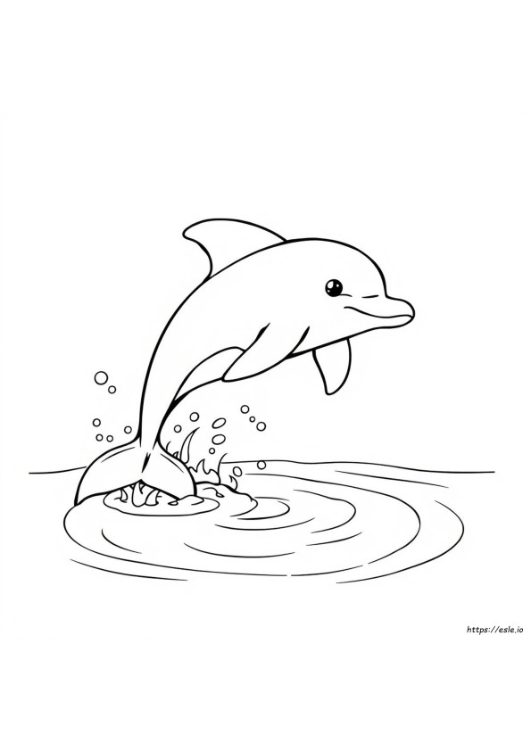 Cute Dolphin Coloring