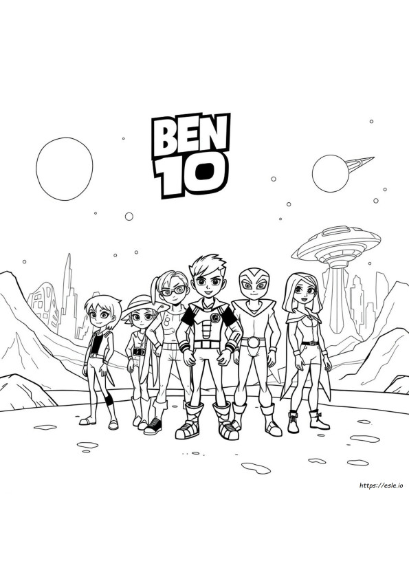 Ben 10 Omniverse Para Colorear