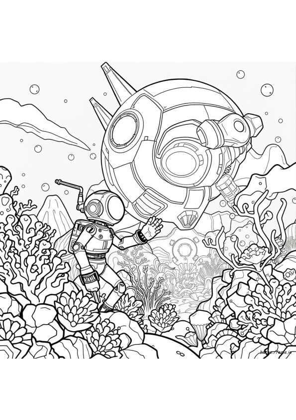 Subnautica Para Colorear