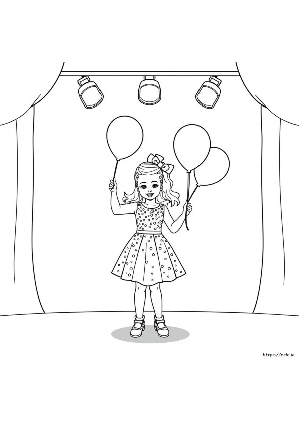 Halaman Mewarnai Jojo Siwa