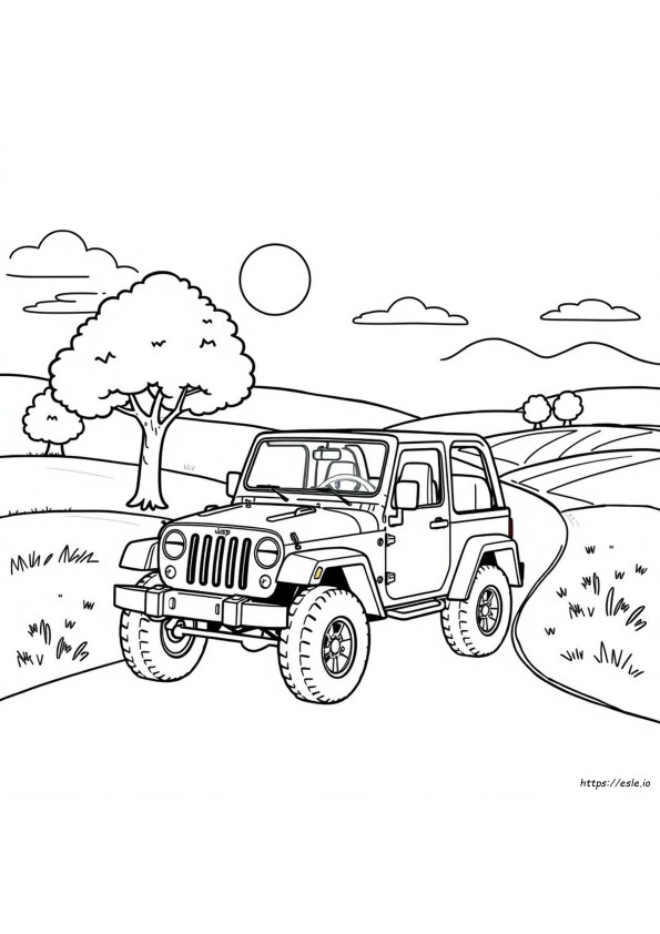 Desenhos De Jeep Para Colorir