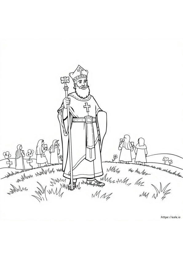 Szent Patrik Vallási Színező Oldalai