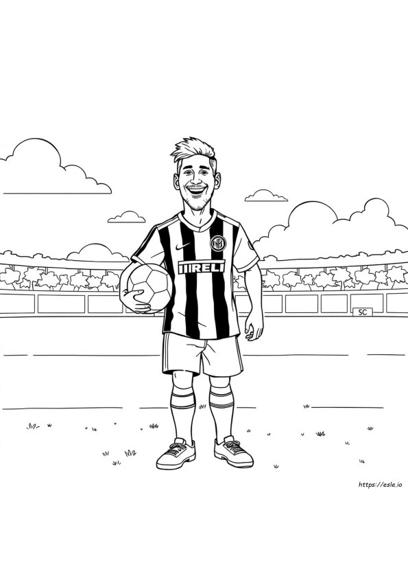 Messi Inter Miami Kolorowanki