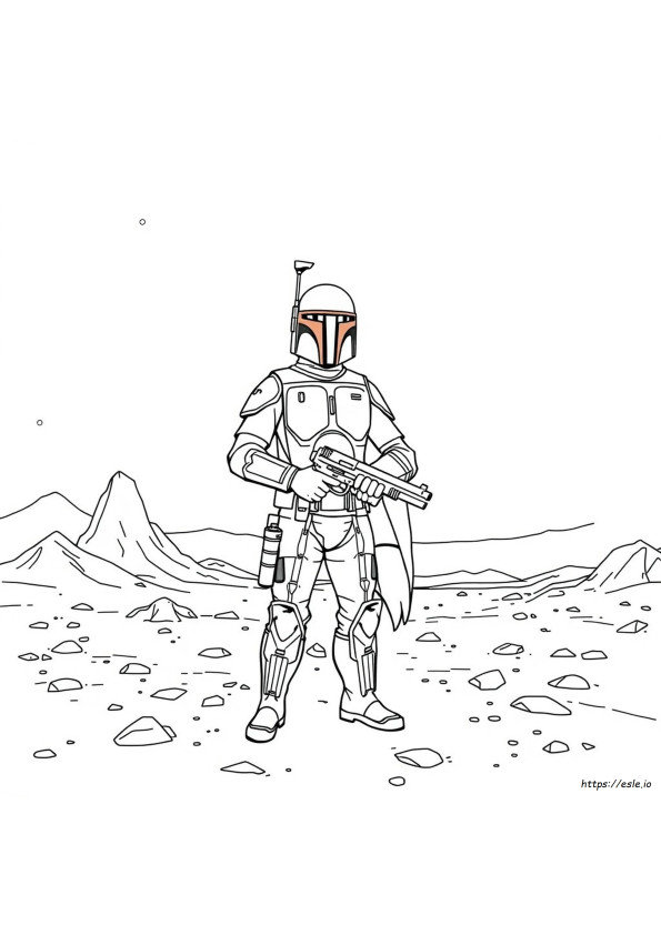 Star Wars Boba Fett Coloring Pages