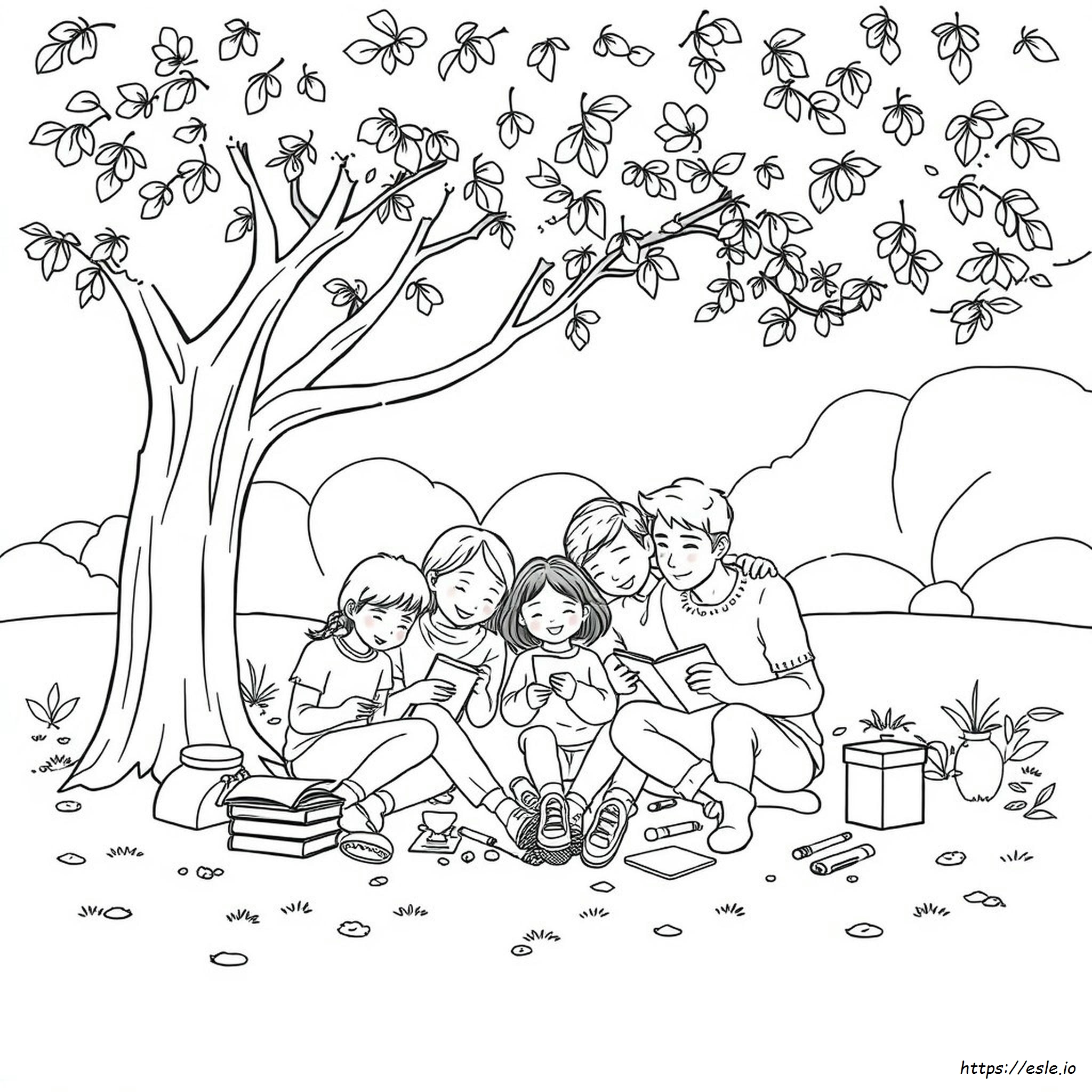 Familie Kleurplaat kleurplaat
