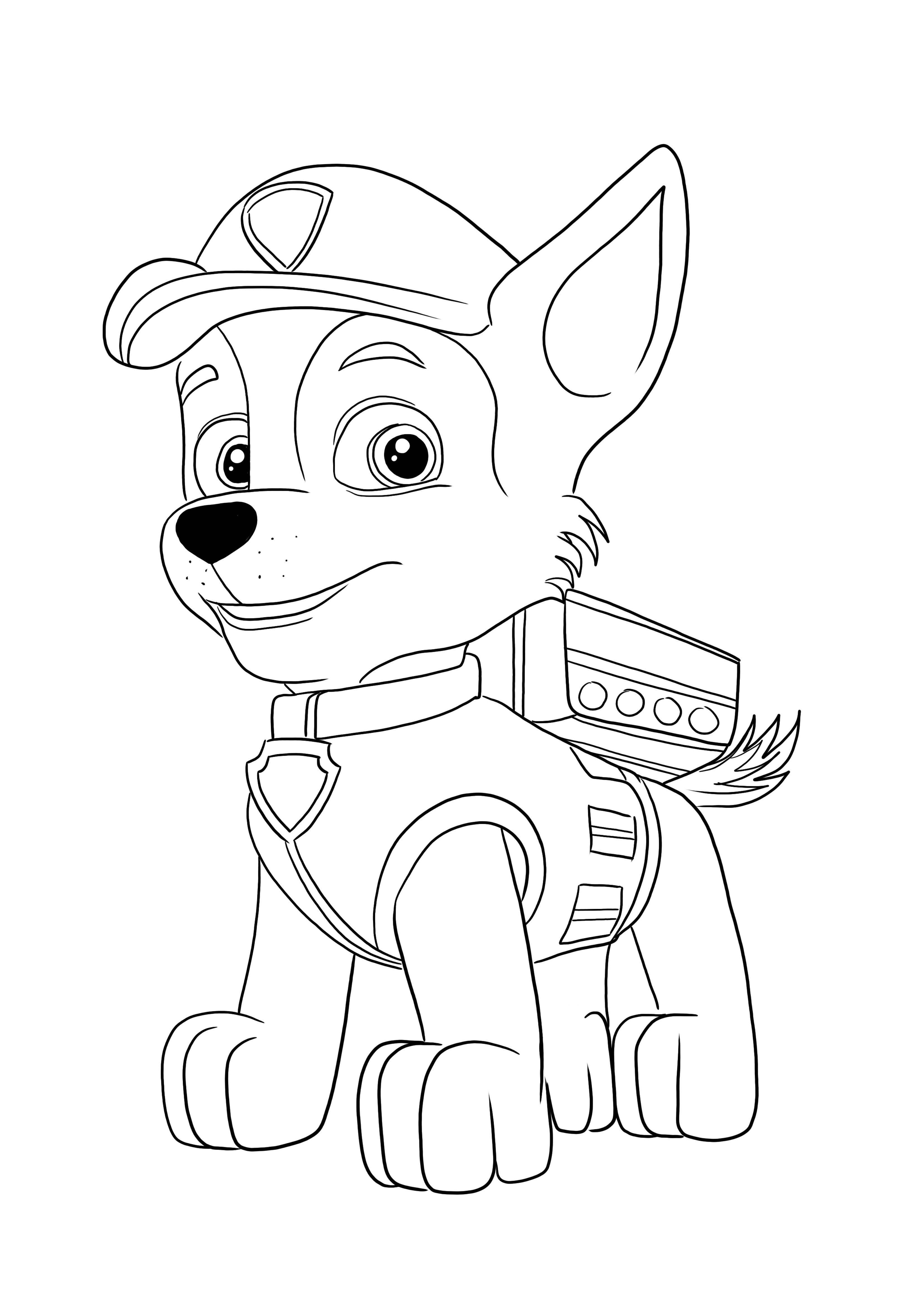Rocky-the handy recycler ready to be colored and printed for free