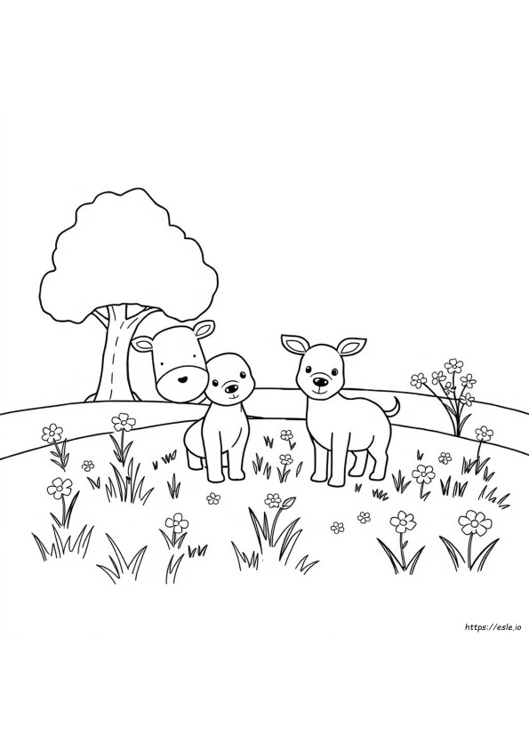 Immagini Facili Da Colorare Di Animali