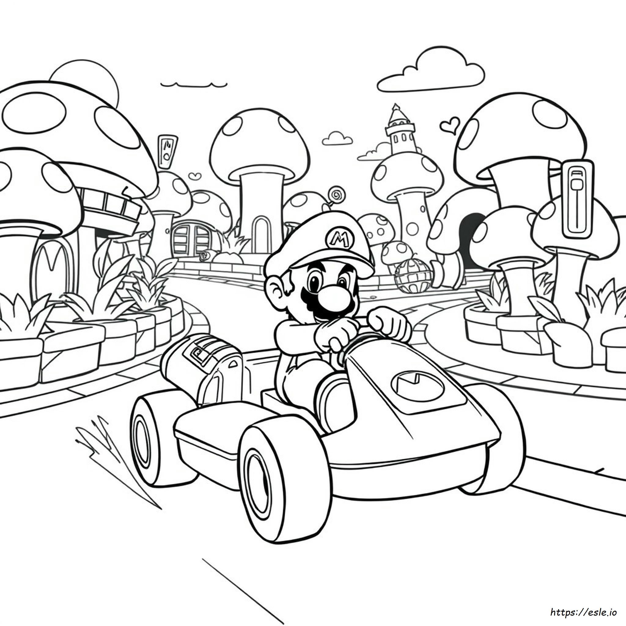 Mario Kart Printable Coloring Pages
