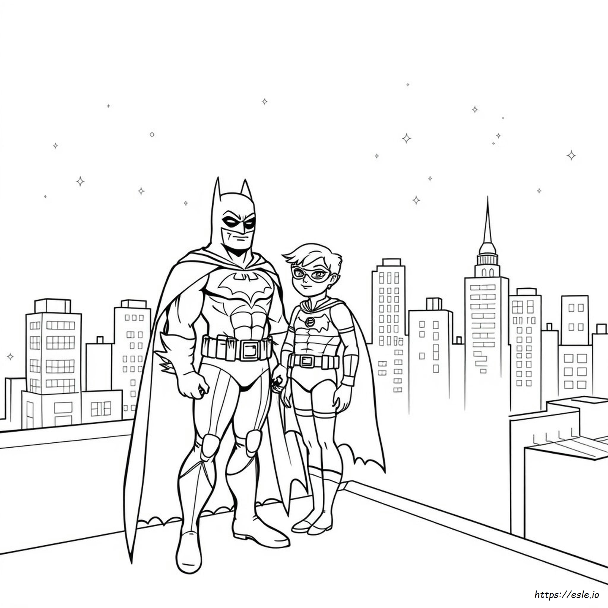 Batman And Robin Colouring