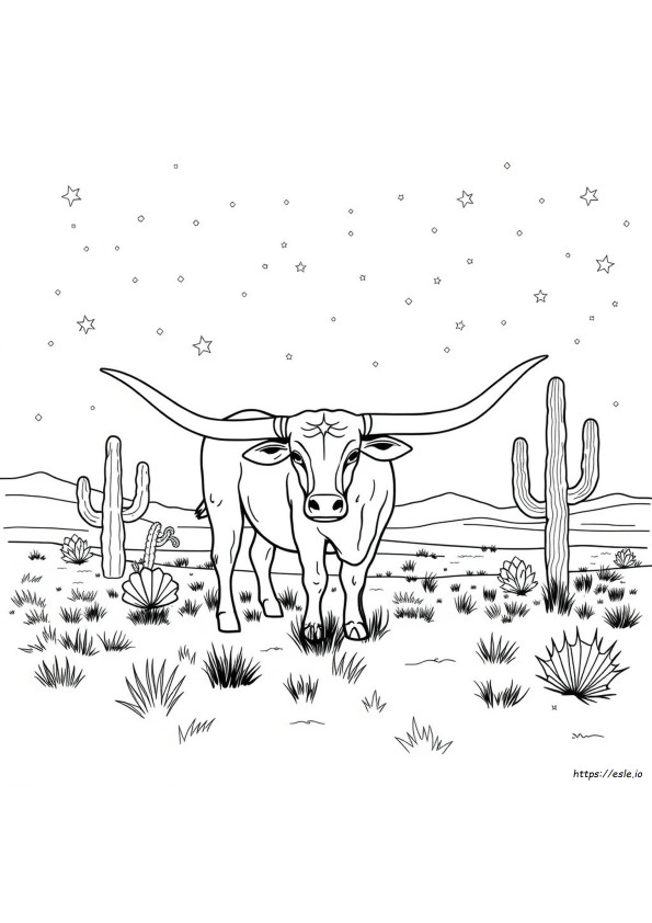 Disegni Da Colorare Di Un Texas Longhorn