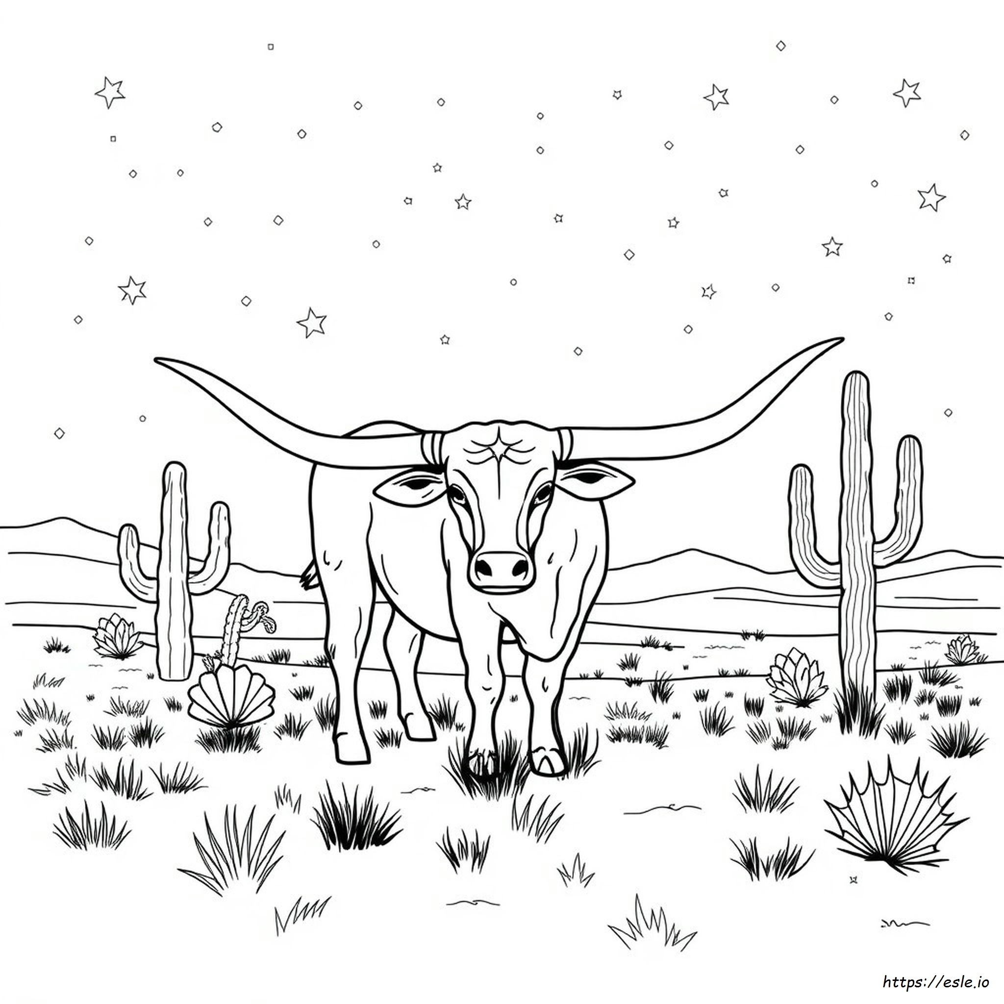 Coloring Pages Of Texas Longhorn
