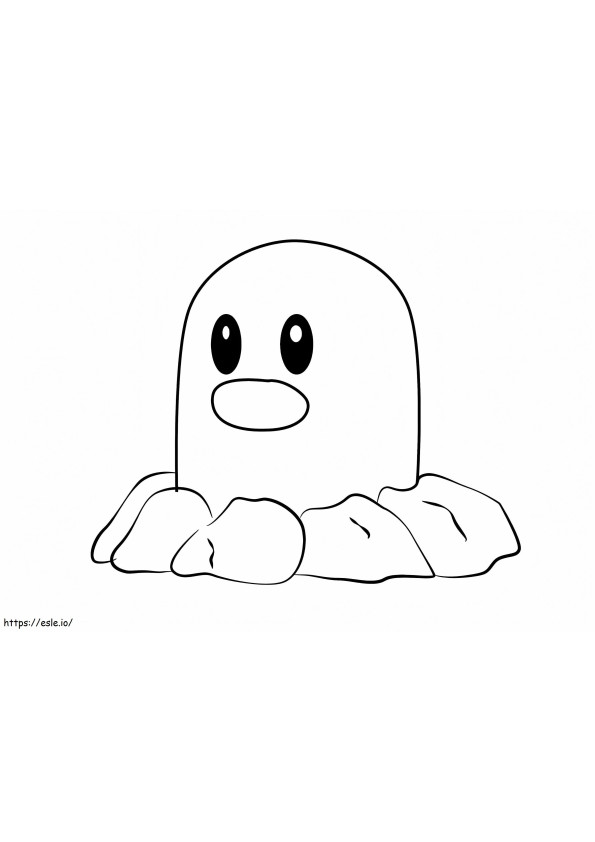 Diglett 6 coloring page