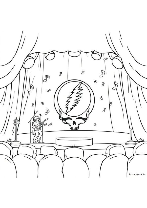 Kolorowanki Grateful Dead Do Druku