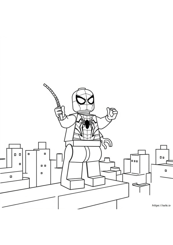 Lego Spiderman Para Colorear
