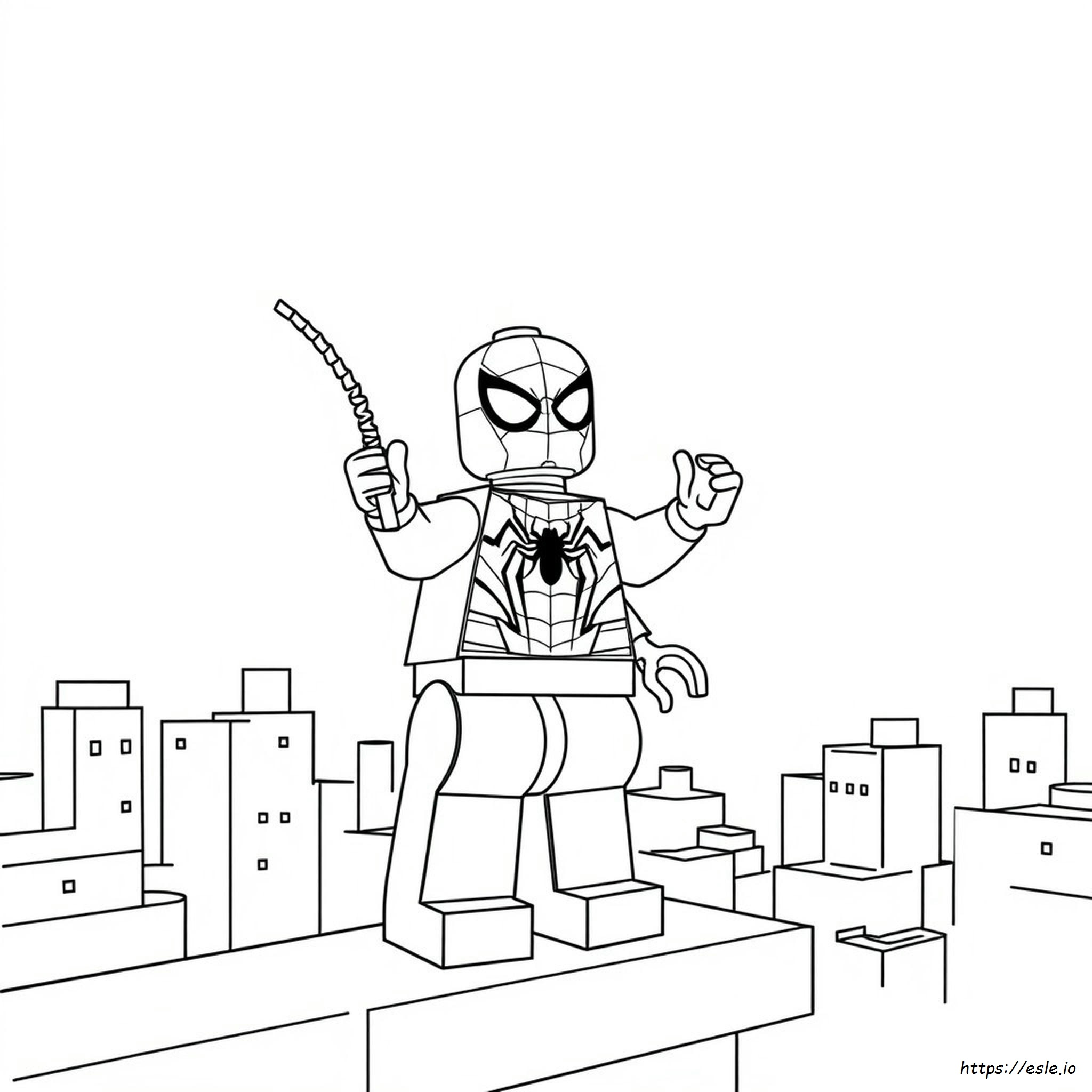 Lego Spiderman Kleurplaat kleurplaat