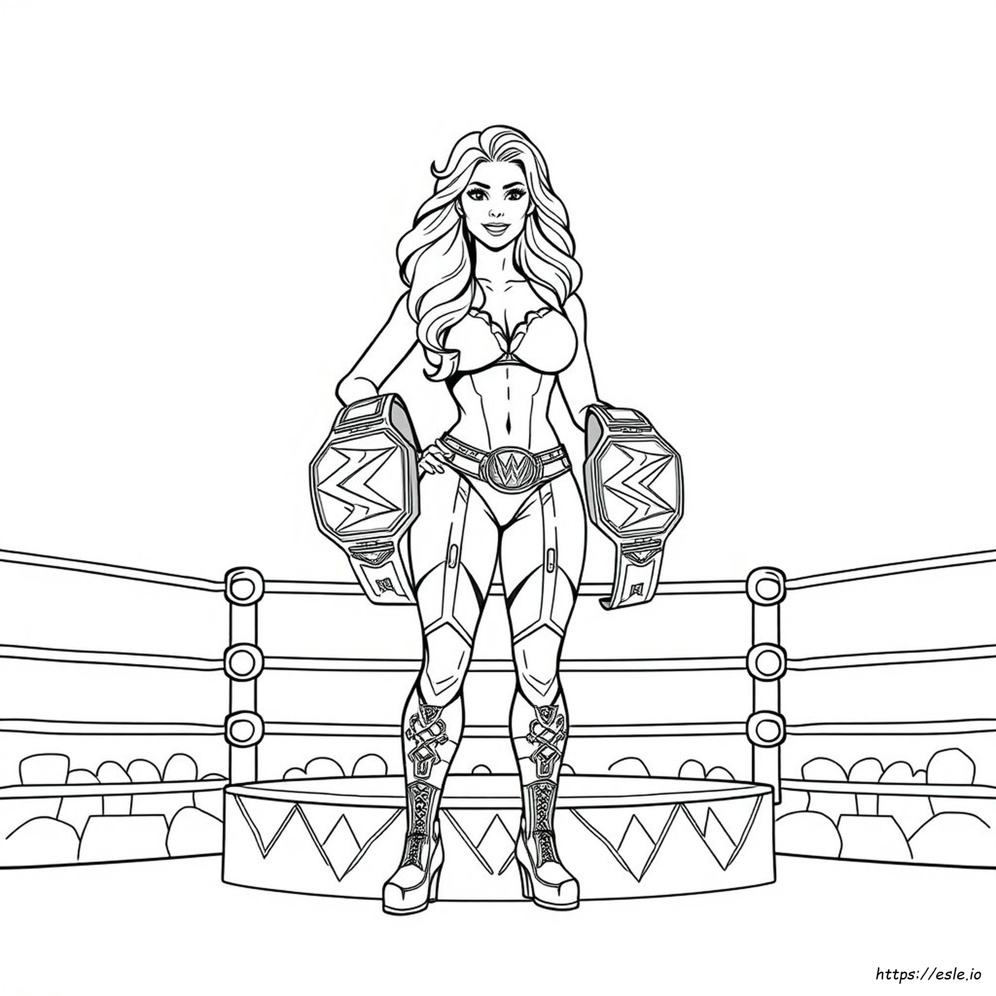 Wwe Sasha Banks Kleurplaten kleurplaat