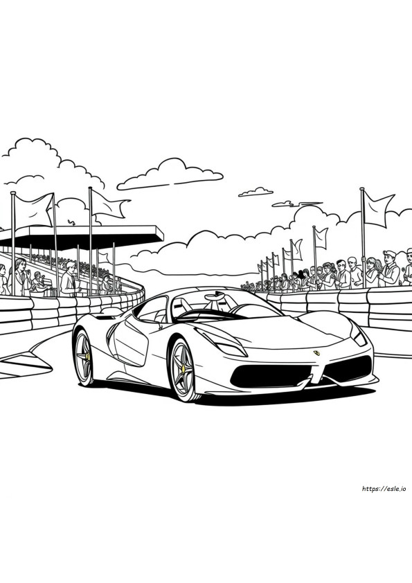Ferrari Colouring Pages Printable